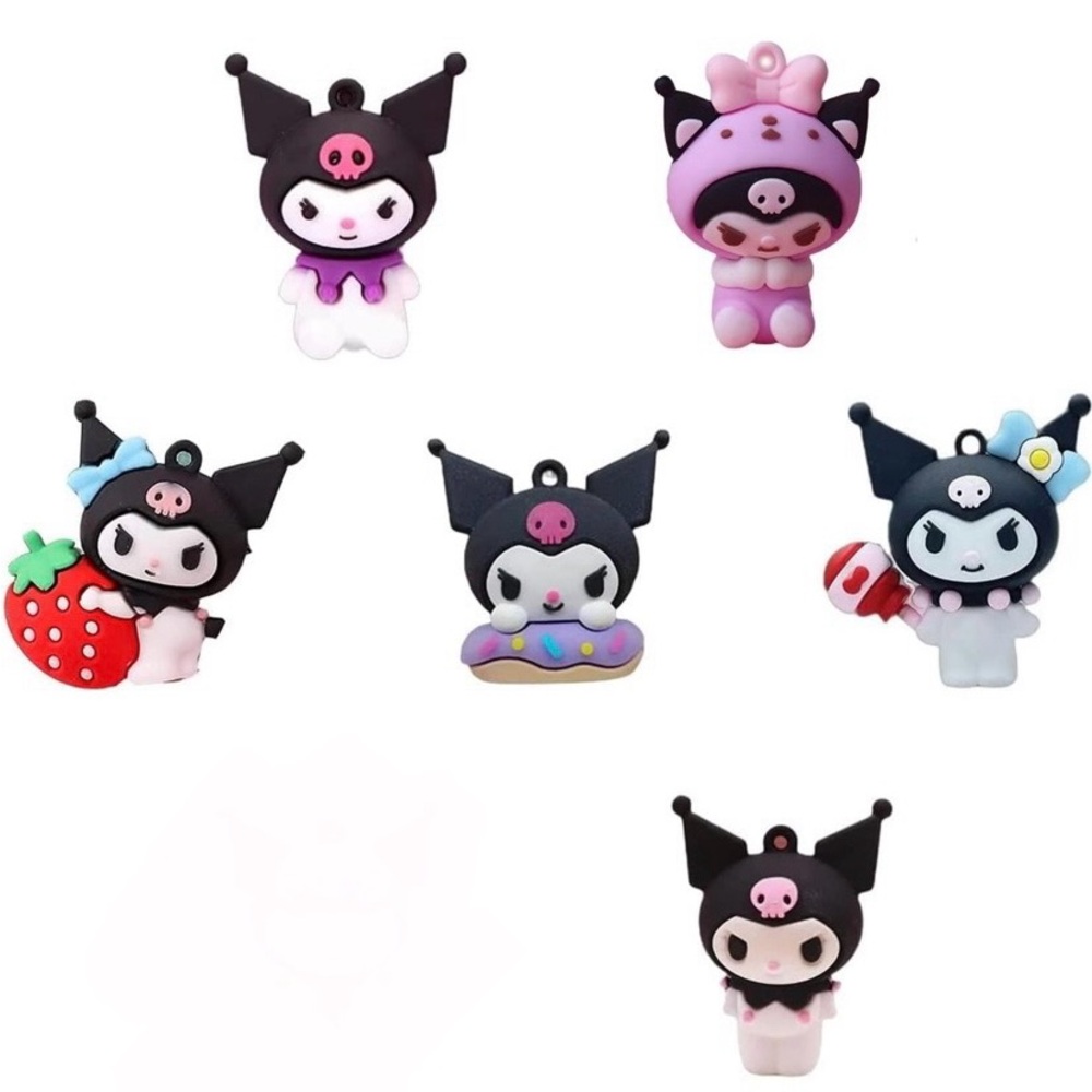Sanrio Kuromi mini figures/cake toppers - set of 6
